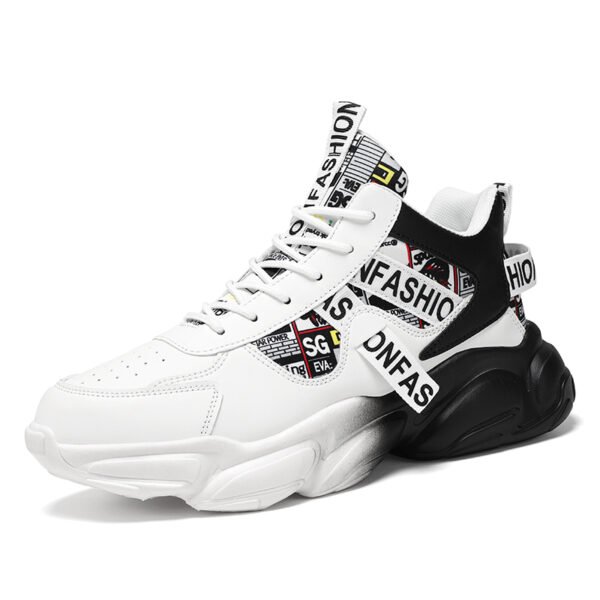 Fashion Comfortable Thick Sole Running Shoes Breathable Shock Absorption Basketball Tennis Sneakers-dc5522